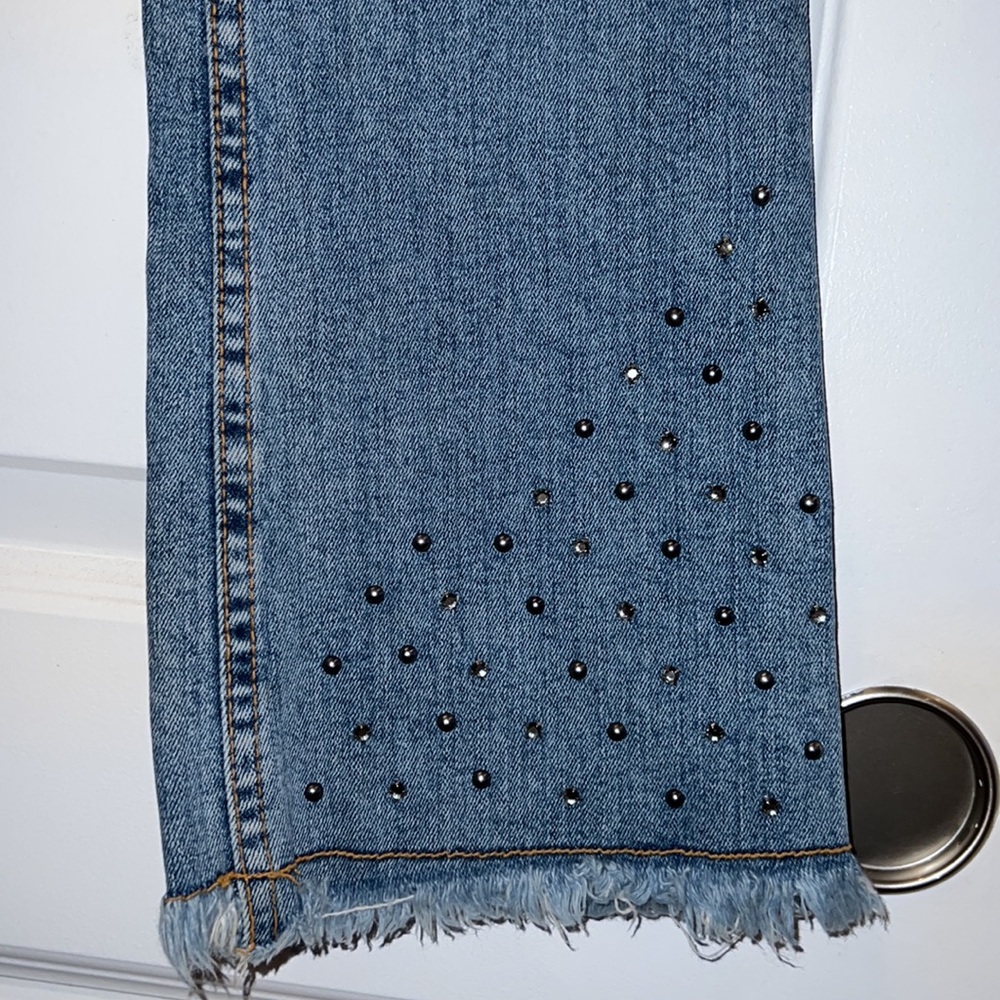 BEBE Rhinestone Jeans - Picture 6 of 13